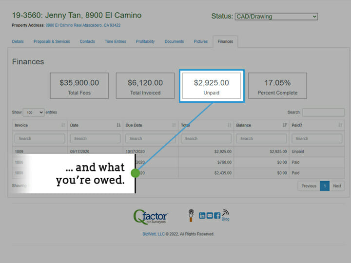 Project Management Software for Land Surveyors | Qfactor